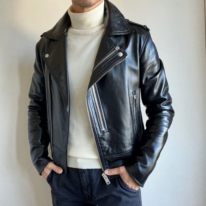 冬のライダースジャケットスタイリング/ Winter riders leather jacket styling – The Classic  Style with Modern Elegance